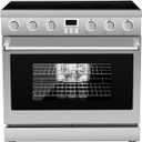 VEVOR 36in Electric Range Oven, 2.7/4.8/6 Cu. Ft. Compact Freestanding Oven
Stainless Steel Kitchen Stove, with 4/5 Burners, Easy Reach Racks, Storage Drawer(No Power Cord)