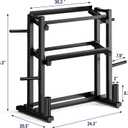 3-Tier Adjustable dumbbell rack