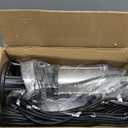 1.6HP 5200GPH Sewage Grinder Pump Stainless Steel Effluent Pump with Auto Float Switch for Basement Sump Basin and Sewage Well Pre-wired (16M) with a 3-Point Plug
