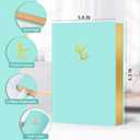 3 x Billtigif Journal for Women, 256 Pages Cute Notebook Lined Journal, Leather Journals for Writing, Suitable for Work, Home and School, 5.7" x 8.3" - Green