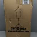 FDW Manikin 60”-67”Height Adjustable Female Dress Model Display Torso Body Tripod Stand Clothing Forms（Beige）