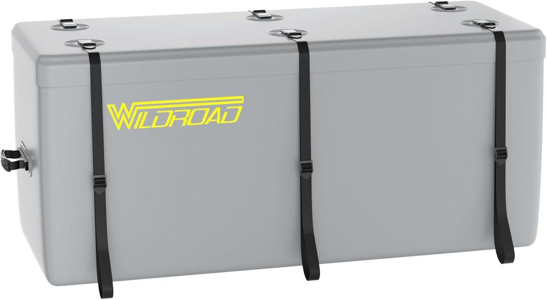 WILDROAD Hitch Cargo Carrier Bag 100% Waterproof 58.5" x 22" x 25" Hitch Cargo Bag 18.2 Cubic Feet Include 6 Reinforced Straps for Truck Pickup All Vehicle