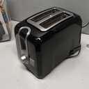 BLACK+DECKER 2-Slice Toaster, Extra Wide Slots for Bagels & Thick Bread, 6 Browning Settings, Removable Crumb Tray, Cancel Button, 850W, Black