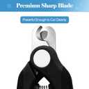 Swihauk Heavy Duty Dog Nail Clippers and Trimmers, Professional Pet Nail Clippers with Nail File for Dogs Cats Small Animal, Claw Clippers with Safety Guard to Prevent Over-Cutting, Black (Blue)