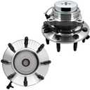 Pair 515059 Front Wheel Bearing Hub Assembly Compatible with Chevy Express 2500/3500 Gmc Savana 2500/3500 2003-2017, Silverado 2500/Suburban 2500/Sierra 2500/Yukon XL 2500 1999-2000 w ABS 8 Lugs