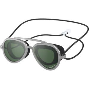 Speedo Kids' Swim Goggles Sunny G Ages 3-8 (Mariner Silver/Emerald/Silver)