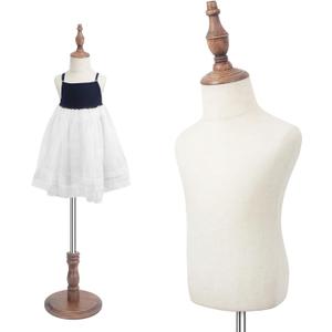 Child Mannequin for Clothes Display, Adjustable Kids Toddler for Apparel Scarf Window Shop Display, 2-3 Years Old, Brown