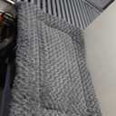 Washable Dog Bed Mat Reversible Dog Crate Pad Soft Fluffy Pet Kennel Beds Dog Sleeping Mattress for Large Jumbo Medium Small Dogs, 29 x 18 Inch, Gray (29.00" x 18.00" x 1.50", Grey)