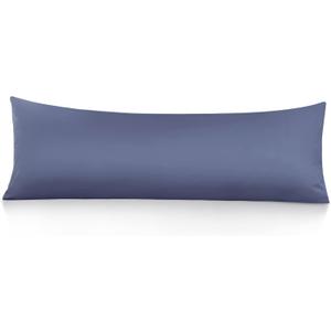 Leeden Body Pillow Cover, 100% Cotton, 800 Thread Count Pillowcase, Soft Breathable Long Pillow case for Adults Pregnant Women, Envelope Closure (Steel Blue,21"x 54")