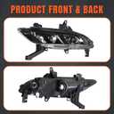 labwork Left Driver and Right Passenger Sides Pair Fog Lights Replacement for Nissan Maxima 2016-2019 Fog Lights Driving Lamps 261504RA0B 261554RA0B