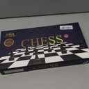 Chess Magnetic Wooden Chess Set 15" Unique Chess Board Game with Chess Pieces Storage Slots, Tournament Portable Folding Travel Chess Sets for Kids Adults Beginner and Pros, 2 Extra Queens