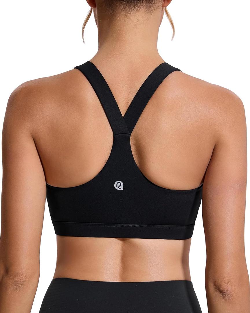 RUNNING GIRL Sports Bras for Women, Molded Cup High Impact Sports Bra Workout Bras for Women High Support Racerback (Medium)
