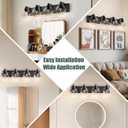 Bathroom Light Fixtures-Matte Black Vanity Lights for Bathroom, Modern Black Vanity Lights 4-Light Bathrooms Lighting Fixtures Over Mirror with Clear Glass Shade