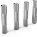 8 x 4PCS Stainless Steel Dowel Pins Cylindrical Shelf Support Nails for Artificial Water Grass Wall Base (White)