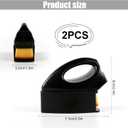 2 x 2pcs Auto Tire Dressing Brush, High Density Shine Brush Bristles Tire Applicator Brush Portable Car Tire Wash Brush with Handle Auto Detailing Tire Brush for Car Cleaning Supplies (Yellow)