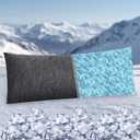 DWCN Cooling Body Pillow for Adults, 20x54 Inch Grey - Shredded Memory Foam Body Pillow with Removable & Adjustable Filling, Full Body Support for Side Sleepers, Pregnancy & Pain Relief