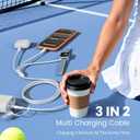 Cruise Travel Essentials 2026, 3 in 2 Multi Charging Cable/Cord with IP/USB C/iWatch Charger, Travel Chargers for Multiple Devices, Compatible with iWatch Series/iPhone 17-8/iPad/AirPods 5FT