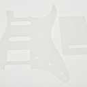 KAISH Clear 11 Hole ST/Strat Style Pickguard HSS Pick Guard with ST Back Plate Tremolo Trem Cover for USA/Mexico Stratocaster/Strat Transparent