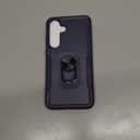 Phone Case for Samsung Galaxy S25 FE [15 FT Military-Grade Drop Protection] with 2X Tempered Glass Screen Protector, Heavy-Duty Shockproof Kickstand Phone Case (Dark Blue)