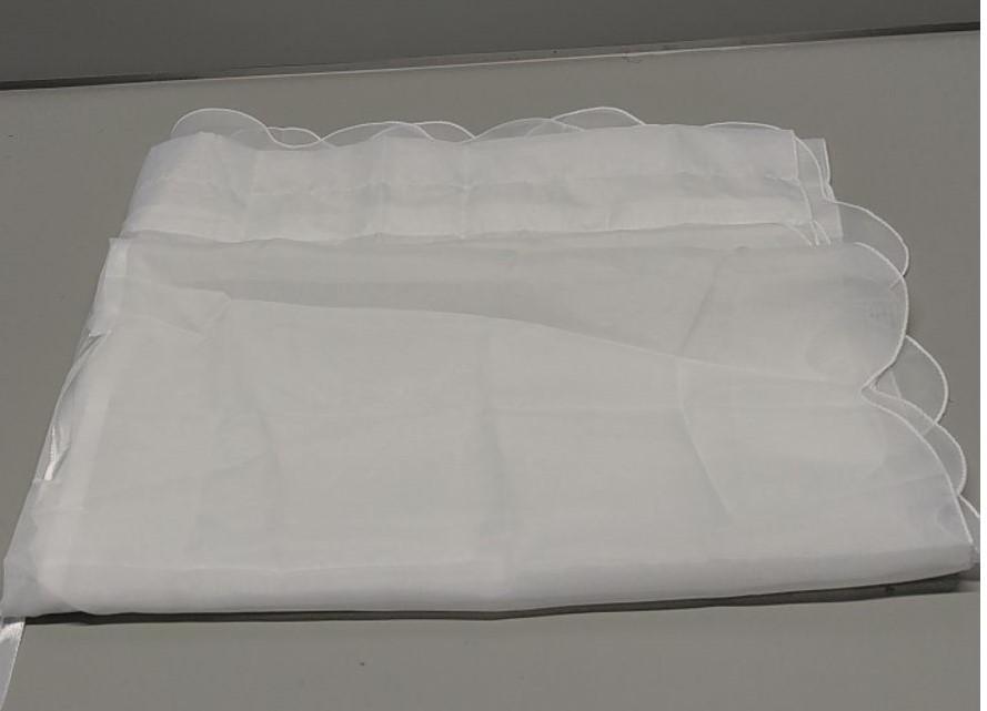 Curtains Panels, One Panels, White,Top Small Window Drapes for Bedroom 30"x40"