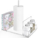 Napkin Holder for Table Acrylic Napkin Holder With Salt And Pepper Shakers Standing Paper Napkin Storage for Kitchen Dining Table Decor 