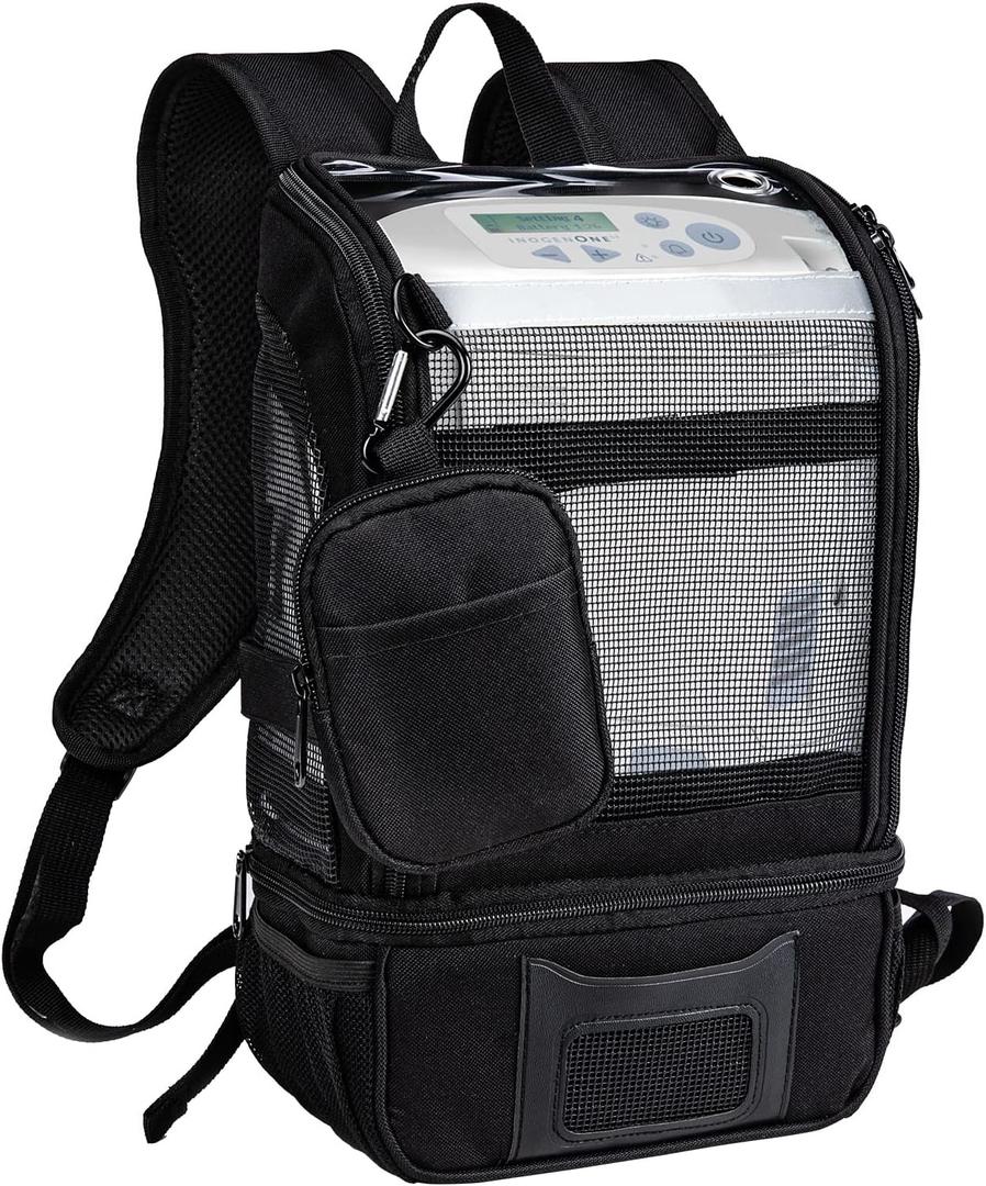 BAGSFY Oxygen Concentrator Backpack for Inogen One G5, G3, Rove 6, Lightweight Machine Carrying Bag for Inogen One G5 Accessories and Battery. (Black)