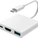 AIRSKY USB-C Digital Av Multiport Adapter, USB C to HDMI Adapter for iPhone 15/16 to TV with Fast Charging, USB3.1 and 4K HDMI Output Compatible with iPhone 16/15 Ipad pro Mackbook Pro