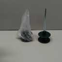 Twinkle Star 10 Inch Garden Hose Guide Spike, Rust Free Zink Sturdy Metal Stake, Heavy Duty Dark Green Spin Top, Keeps Garden Hose Out of Flower beds, for Plant Protection, 2 Pack