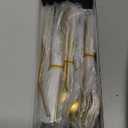 Astercook Silverware Set 48-Piece Gold Flatware Set with Steak Knives Food-Grade Stainless Steel Cutlery Set for 8 Mirror Polished Utensils Set for Home Kitchen Restaurant Valentine's Gift