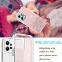 Compatible with Xiaomi Redmi Note 12 4G Case Glitter Clear Green, Phone for Redmi Note 12 4G Case Silicone Transparent Soft TPU Women Girls Shockproof Protective Slim Cover (Pink)