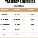 LUSHVIDA Round Vinyl Waterproof Tablecloth Grey, Fits Tables up to 36''-44''
