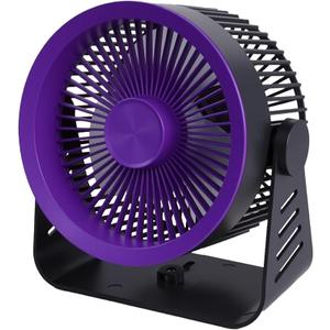 Inmorven Portable Desk Fan  7Inch Personal Fan with 5 Speeds, 360° Tilt, USB Rechargeable Battery for Home, Office, Dorm & Travel