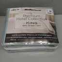 Mueller Ultratemp King Size Sheets Set, Super Soft 1800, 6 Piece, Deep Pocket up to 16" Cooling Sheets King Size, Transfers Heat, Breathes Better, Hypoallergenic, Wrinkle, Light Teal