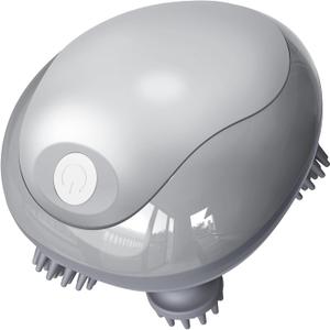 Cotsoco Electric Pet Massager for Cats and Dogs Care with 8 Massage Heads, Handheld Cordless Head Scratcher Scalp Massager for Hair Growth, Deep Clean and Stress Relax, Gifts for Women, Men,Pets (Silver)