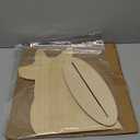 AHANDMAKER Dog Silhouette Display Stand, Wood Pet Bib Display Stands, Blank Wooden Scarf Holder for Dog, Small Craft Show Display Photography Props for Dog Accessory Bib Bandana Scarf Store Display