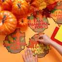 24 Pcs Thanksgiving Crafts I Am Thankful for Fall Crafts Christian Cross Felt Kits Make Your Own Religious Thankful Hanging Ornament Sunday School Church Party Decor