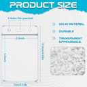 150 Pack Vertical ID Badge Holders Clear Plastic Waterproof Card Holder Resealable for Office Worker Teacher Nurse