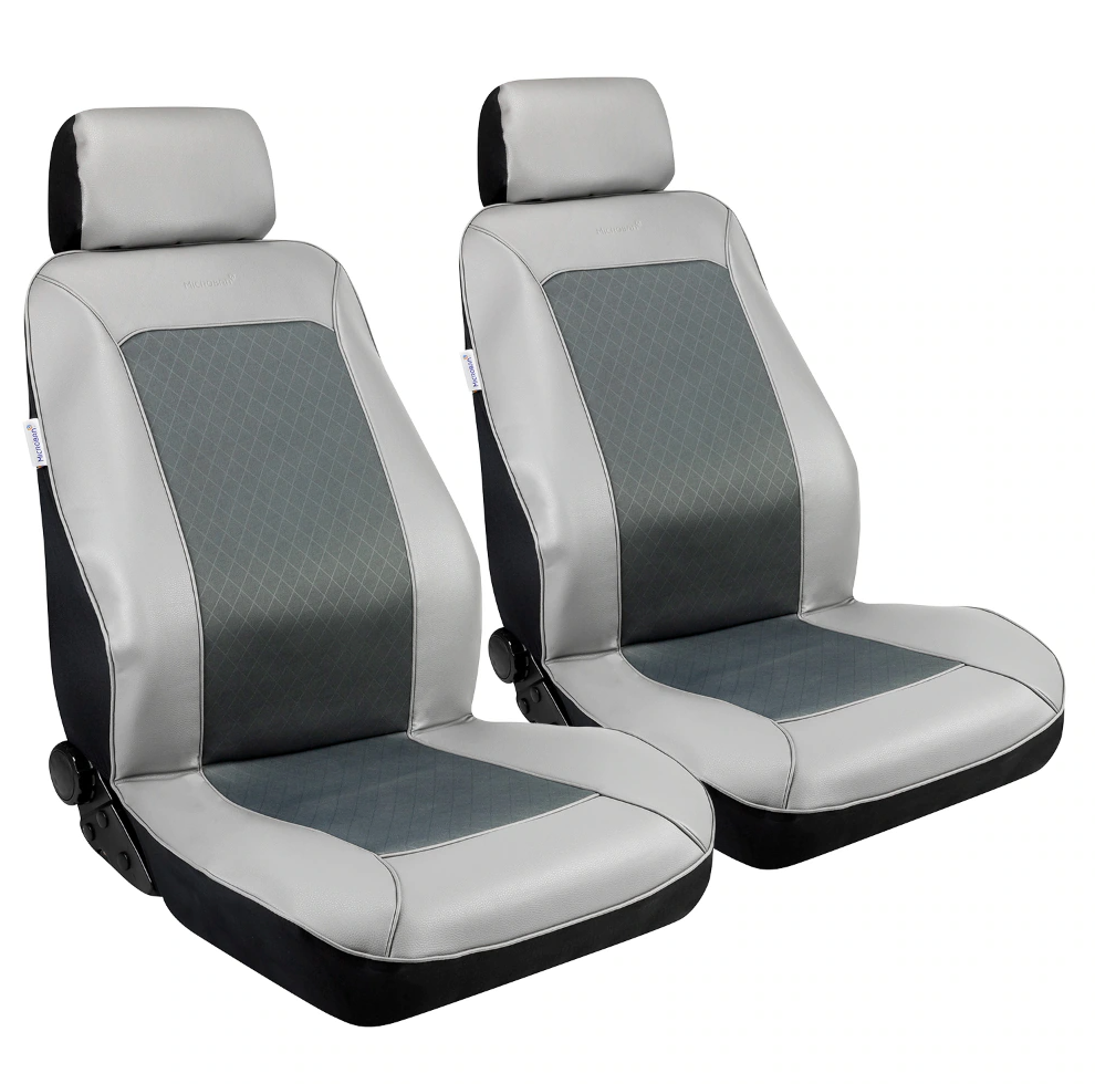 Microban Seat Covers - Slate Gray