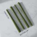 2 x 10" Classic Taper Candles, Moss Green, 4-Pack, 7-8 Hours Long Burning, Unscented Tall Candlesticks