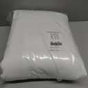 NICETOWN 100% Blackout Window Curtain Panels, Cold and Full Light Blocking Drapes with Black Liner for Nursery, 84 Inches Drop Thermal Insulated Draperies (Pure White, 2 Pieces, 52 inches Wide)