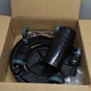 Trash Can Dolly Wheels, Adjustable 15-19 Inch Round Roller with Locking Wheels 440 LBS Heavy Duty Drum Cart Multi Function Rolling Dollies Stand Plant Caddy(2 Packs, Black)