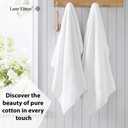 4 x LANE LINEN 100% Ring Spun Cotton 4 Pack Bath Towels (28"x54") - Home Essentials Bathroom Towels Set - Quick Dry, Super Soft & Absorbent Bath Towels - Machine Wash in Cold Water - Cerulean Blue