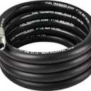 EVIL ENERGY 1" Fuel Transfer Hose 12FT,Farm Fuel Hose for Dispensing Diesel Gasoline Kerosene Biodiesel