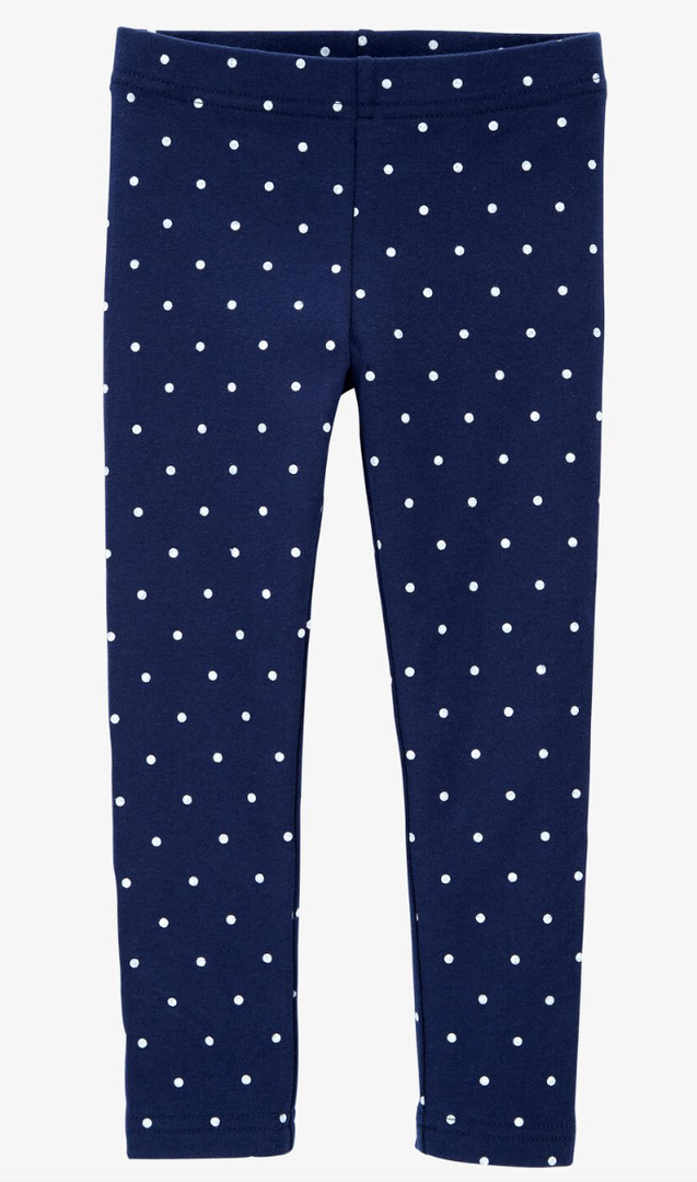 Carter's Baby Polka Dot Cotton Stretch Leggings, Size 3M