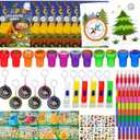 Cinrobiye 72 Pcs Happy Camper Party Favors Bulk, Summer Camper Birthday Party Supplies, Adventure Camping Coloring Book with Crayons Tattoos Stampers for Pinatas GiftsCamper Party Goodie Bag Fillers