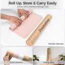 Silicone Desk Mat for Minimal, Creative, Vanity Desk Reduces Glare, Comfortable Viewing Writable, Non-Slip, Waterproof, Roll-Up Food-Grade Platinum-Cured Silicone, Gift TubeBlush Pink