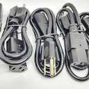 PC Accessories- Connectors Pro 5-PK 2' Universal Power Cable Cord - 2 Feet IEC320 C13 to NEMA 5-15P, 5-Pack CSA UL RoHS