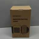 Indoor Dryer Vent Kit, HG Power Metal Dryer Vent Box, Safety Vent Flap, Dryer Lint Trap, Indoor Dryer Vent for Electric Dryer, Space Saver Dryer Vent Kit with Polyester Filters, Dryer Vent Hose