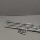 Curtain Rods for Window 48 to 84-93, Silver 5/8 inch Splicing Single Window Curtain Rod Set with Brackets