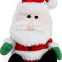 Christmas Golf Club Covers, Fun Plush Headcovers with Soft Protection for Fairway Wood Clubs, Festive Golf Gift for Men and Women (Santa)